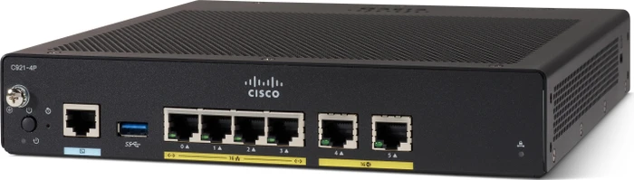 Cisco 900 Serie C921 Integrated Service Gigabit Router, 6x RJ-45