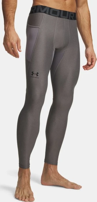 Under Armour HeatGear Armour Tights Laufhose lang carbon heather/black (Herren)