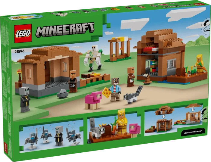 LEGO Minecraft - Angriff des Magiers auf das Dorf