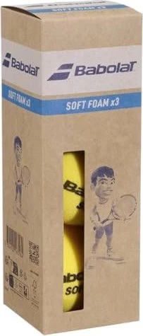 Babolat Soft Foam X3 Tennisbälle, 3 Stück