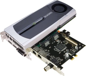 PNY Quadro 5000 + Genlock-Sync Card, 2.5GB GDDR5, DVI, 2x DP