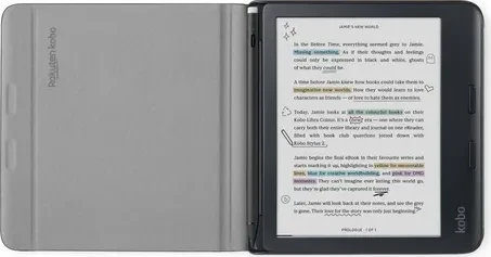 Kobo Libra Colour Notebook SleepCover, black