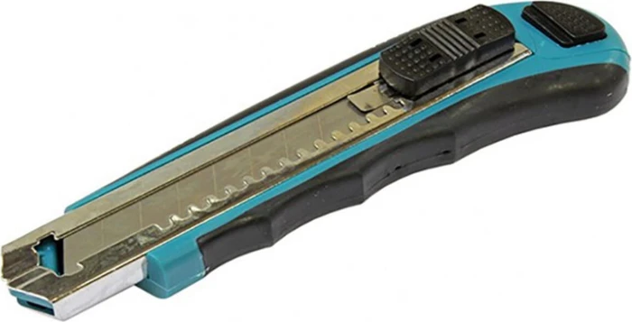 Makita Abbrechklingenmesser mit Magazin, Cutter, schwarz/blau