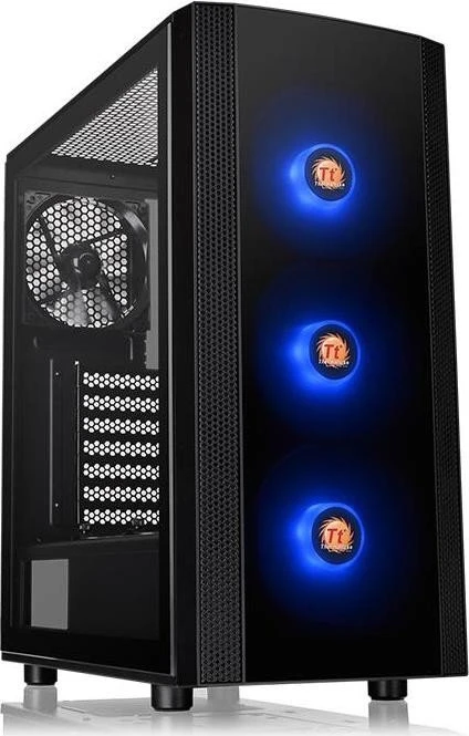 Thermaltake Versa J25 TG RGB, schwarz, Glasfenster