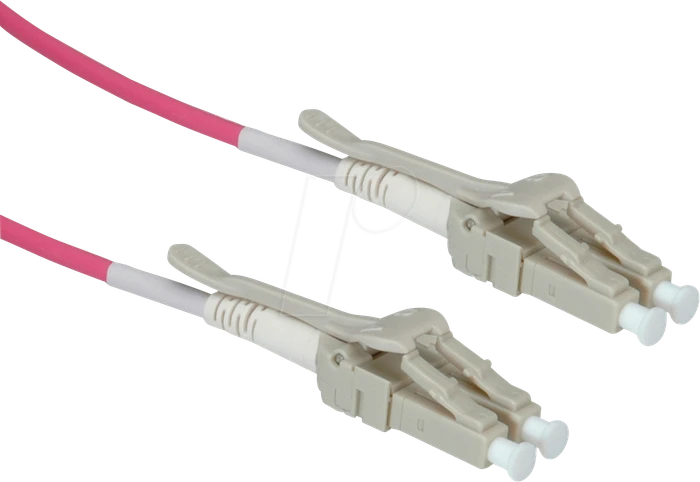 Roline / Secomp Low-Loss LS0H LWL Duplex Kabel, OM4, 2x LC Stecker/2x LC Stecker