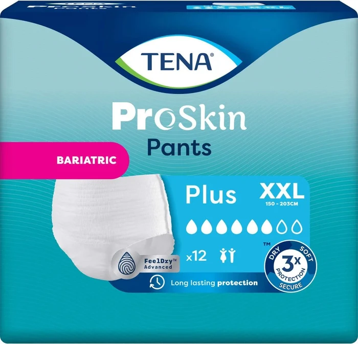 Tena Pants Bariatric Plus Schutzhose Größe XXL, 12 Stück