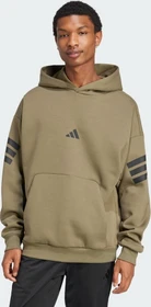 adidas Future Icons 3-Streifen Hoodie olive strata (Herren)