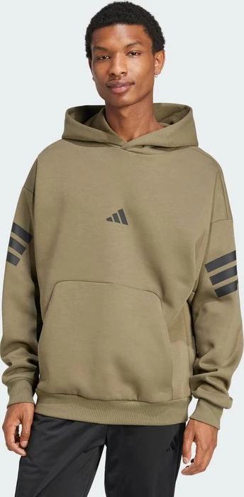 adidas Future Icons 3-Streifen Hoodie olive strata (Herren)