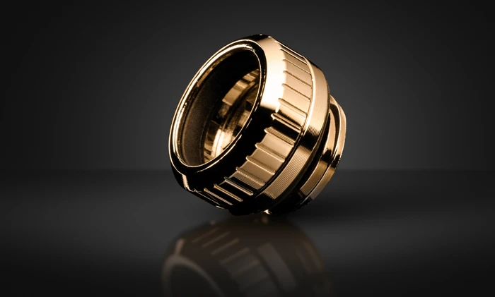 EK Water Blocks Quantum Line EK-Quantum Torque Micro HDC 12 Fitting G1/4" auf 12mm, gold