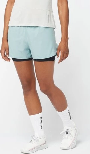 Salomon Cross 2in1 Laufhose kurz arona (Damen)