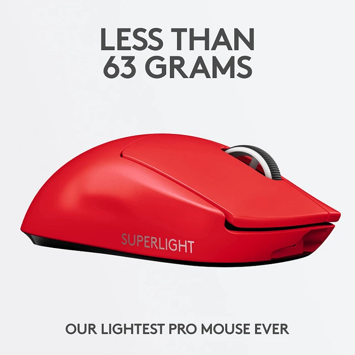 Logitech G Pro X Superlight Wireless, rot, USB