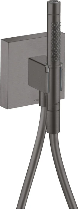 hansgrohe Axor Starck Organic Portereinheit 12626340 mit Stabhandbrause 2jet, Brauseschlauch, 120x120mm, brushed black chrome Image