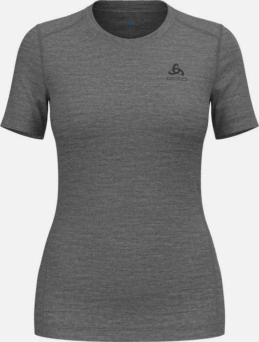 Odlo Natural Merino 200 Baselayer Funktionsshirt kurzarm odlo steel grey melange (Damen)