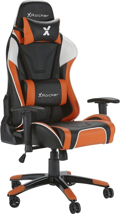 X Rocker Agility Esports Gamingstuhl, orange/schwarz