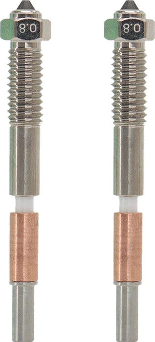 QIDI Druckdüse Bimetal für Plus4 2er-Set, 1.75mm, 0.8mm, 2er-Pack
