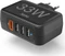 Hama Schnellladegerät 4 Ports Qualcomm 3.0 4x USB-A 33W schwarz Vorschaubild