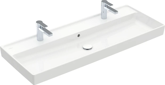 Villeroy & Boch Collaro Schrankwaschbecken 1200x270x160mm, mit Überlauf, weiß alpine