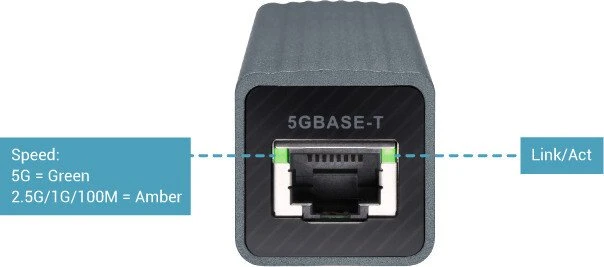 QNAP LAN-Adapter, RJ-45, USB-C 3.0 [Buchse]