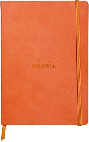 Rhodia Rhodiarama Notizbuch, A5, punktiert, Softcover, tangerine, 80 Blatt