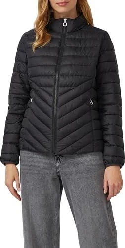 s.Oliver Leichte Steppjacke mit Pack-Funktion Funktionsjacke schwarz (Damen)