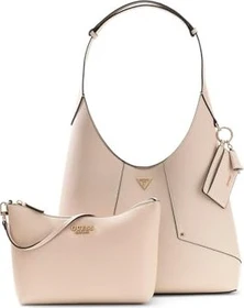 Guess Darcy Hobo Schultertasche hellgrau