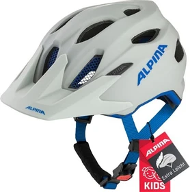 Alpina Carapax Jr. Kinderhelm smoke grey/blue matt