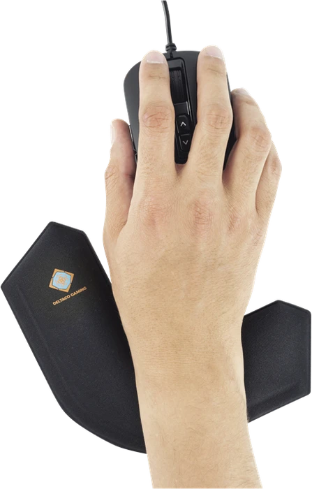 Deltaco Gaming Corner Wrist Pad, schwarz