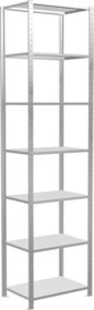 Schulte Lagertechnik Multiplus 150 Schwerlastregal 75x300x50cm lichtgrau