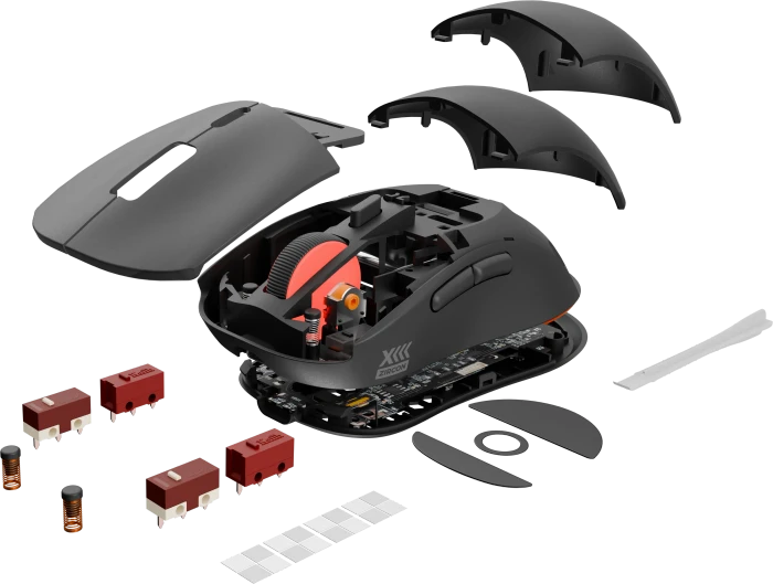 Genesis Zircon XIII Custom Wireless Gaming Mouse schwarz, USB