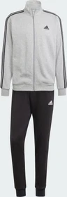 adidas Basic 3-Streifen Fleece Trainingsanzug medium grey heather/black (Herren)