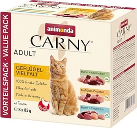 animonda Carny Adult Geflügel-Vielfalt, 680g (8x 85g)