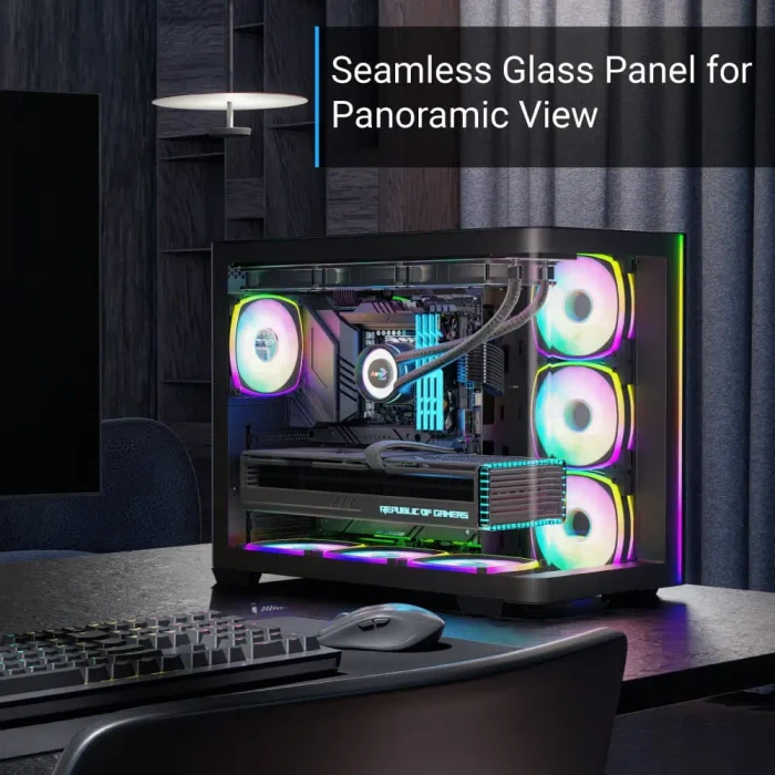 AeroCool P500C Evo Black, Glasfenster