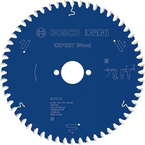 Bosch Professional Expert for Wood Kreissägeblatt 56Z, 190x1.6x30mm, 1 Stück