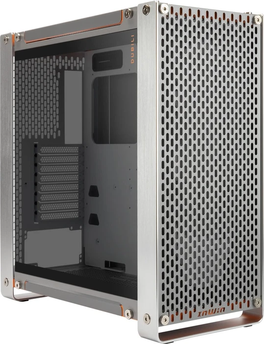 In Win Dubili Titanium Grey DIY Edition, modular, grau, Glasfenster