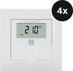 eQ-3 Homematic IP Funk-Wandthermostat (Rev. 2), 4er-Pack