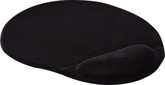 Q-Connect Gel-Mousepad mit Handgelenkauflage, 262x225mm, schwarz