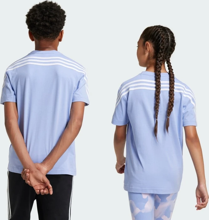 adidas Future Icons 3-Streifen T-Shirt kurzarm blue spark/white (Junior)