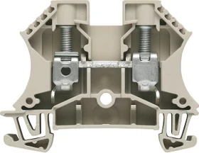 Weidmüller WDU 10 Durchgangs-Reihenklemme, Schraubanschluss, dunkelbeige, 10 mm², 57 A, 1000 V, Anzahl Anschlüsse: 2