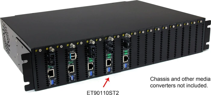 StarTech ET90110ST2, RJ-45, ST-Duplex MM, 2km