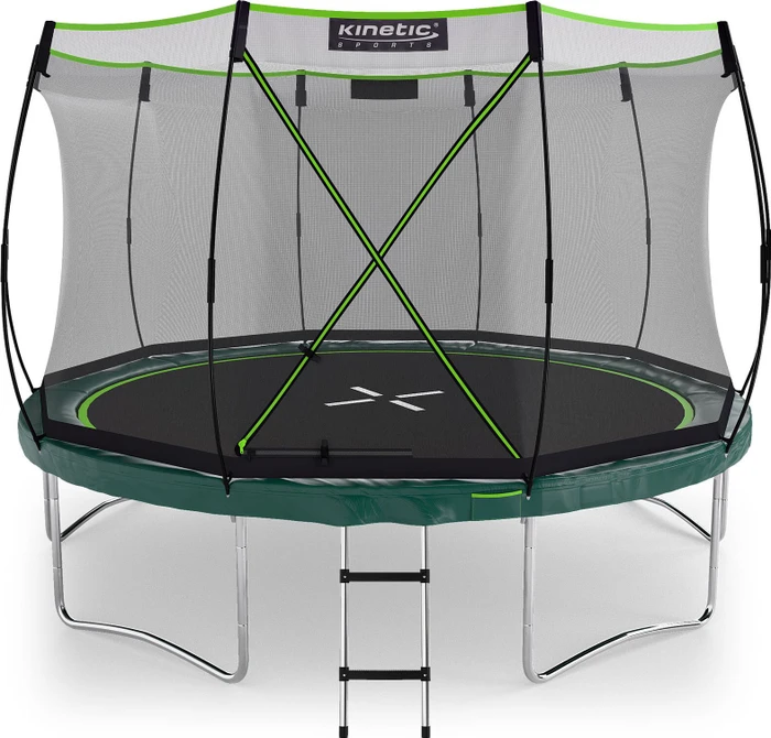 Kinetic Sports Sicherheitsnetz 366cm Trampolin black edition