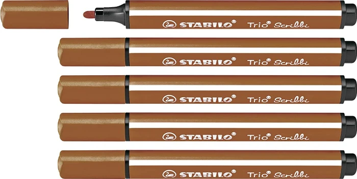 STABILO Trio Scribbi hellbraun, 5er-Pack