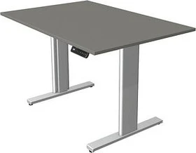 Kerkmann Move 3 elektrisch höhenverstellbarer Sitz-Steh-Schreibtisch 120x80cm graphit/silber