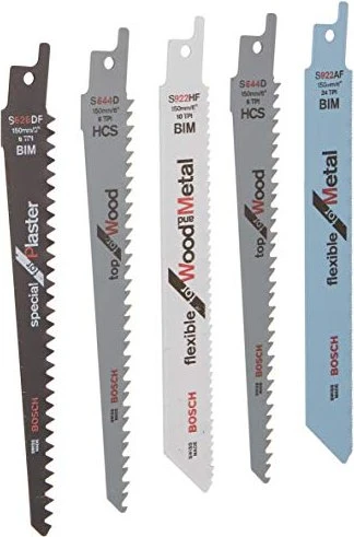 Bosch DIY Säbelsägeblatt-Set, 5-tlg.
