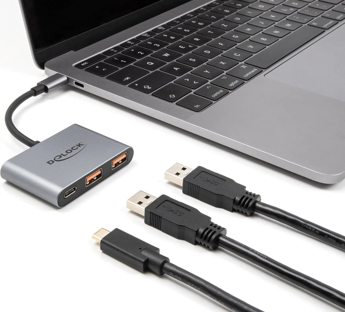 DeLOCK 3 Port USB Hub, USB-C 3.1 [Stecker]
