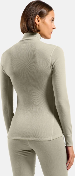 Odlo Active Warm Baselayer Half Zip Funktionsshirt langarm agate gray (Damen)