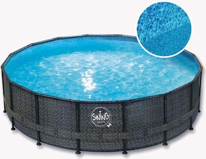 Mountfield Elite Doppelrattan Frame Pool rund 549x122cm
