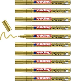 edding 751 Glanzlackmarker gold, 10er-Pack