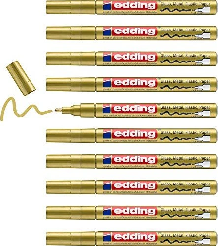 edding 751 Glanzlackmarker gold, 10er-Pack