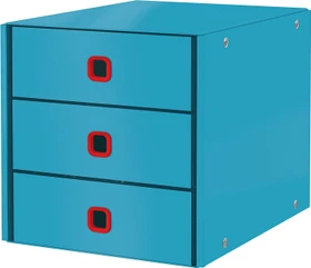 Leitz Click & Store Cosy Schubladenbox, 3 Schubladen, blau