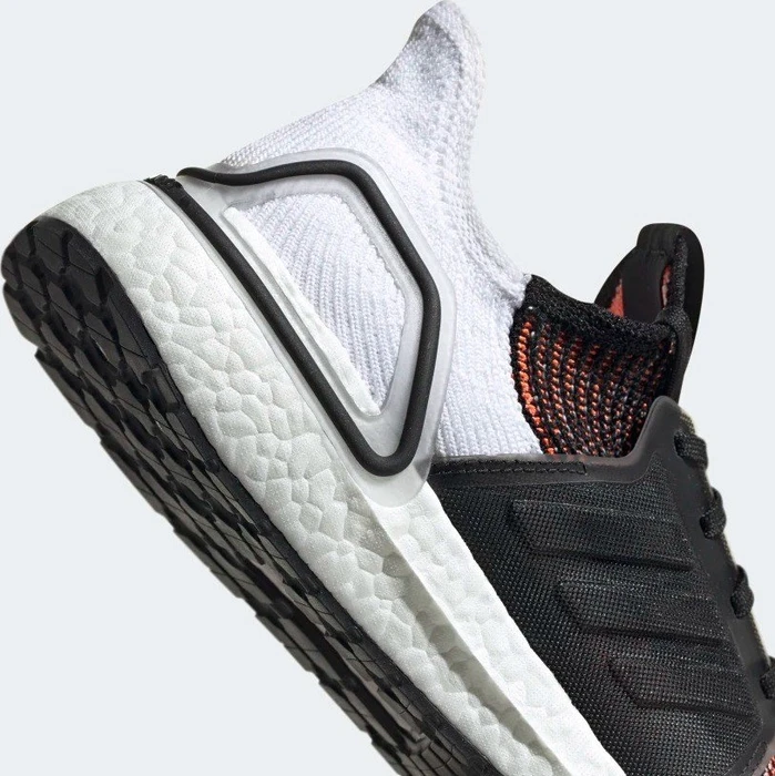 adidas Ultraboost 19 core black/cloud white/solar orange (Herren)